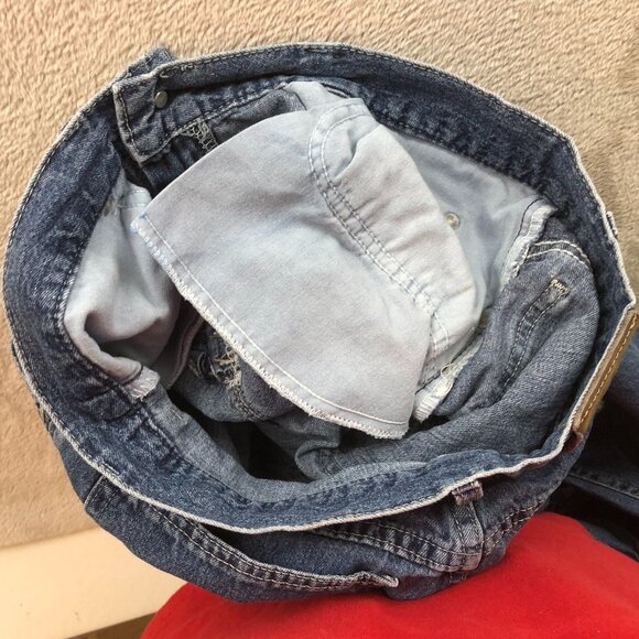 Lee Mens Jeans Size 29 Blue Denim Straight Leg Riveted Vintage Classic Casual - Picture 10 of 14